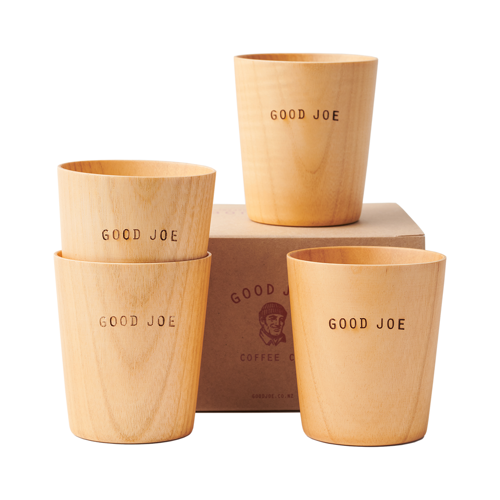 Good Joe Wooden Cup 4-pack