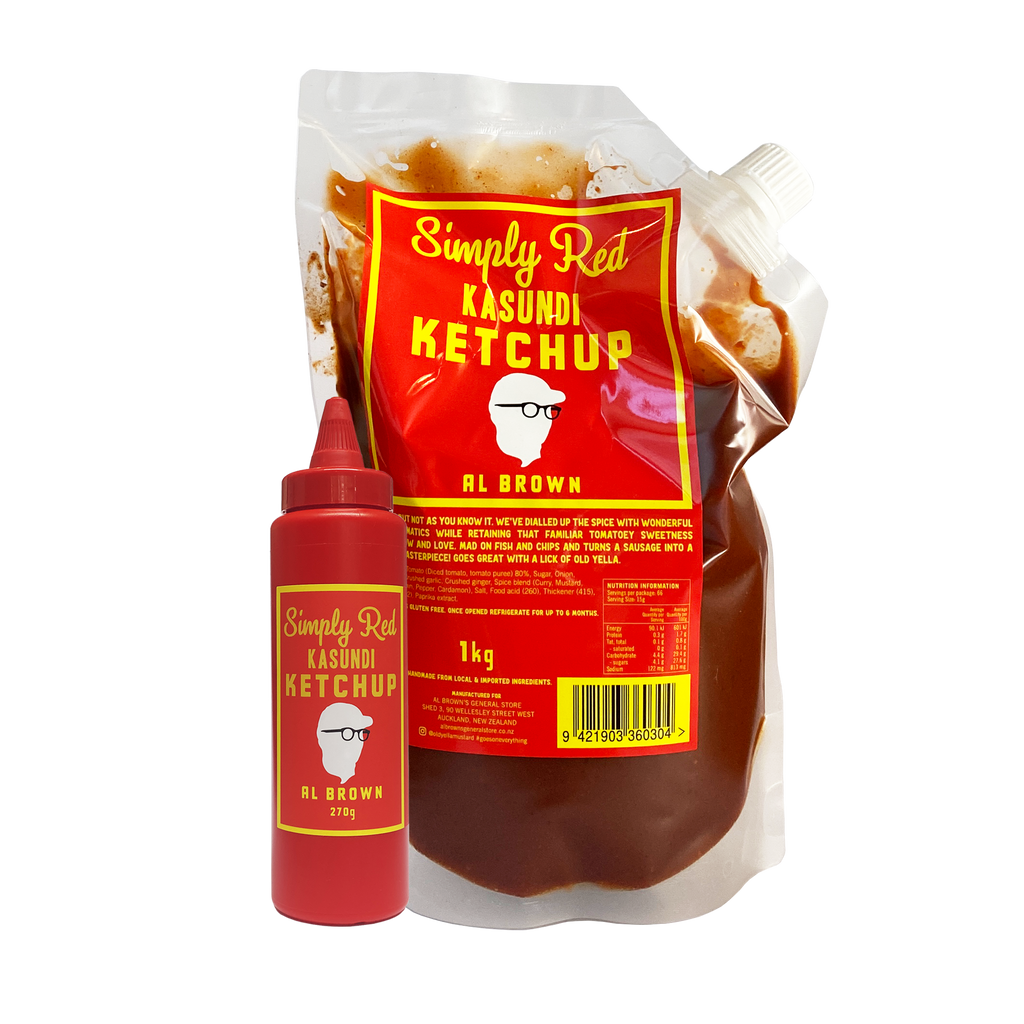 Simply Red Kasundi Ketchup Bottle & Pouch Combo