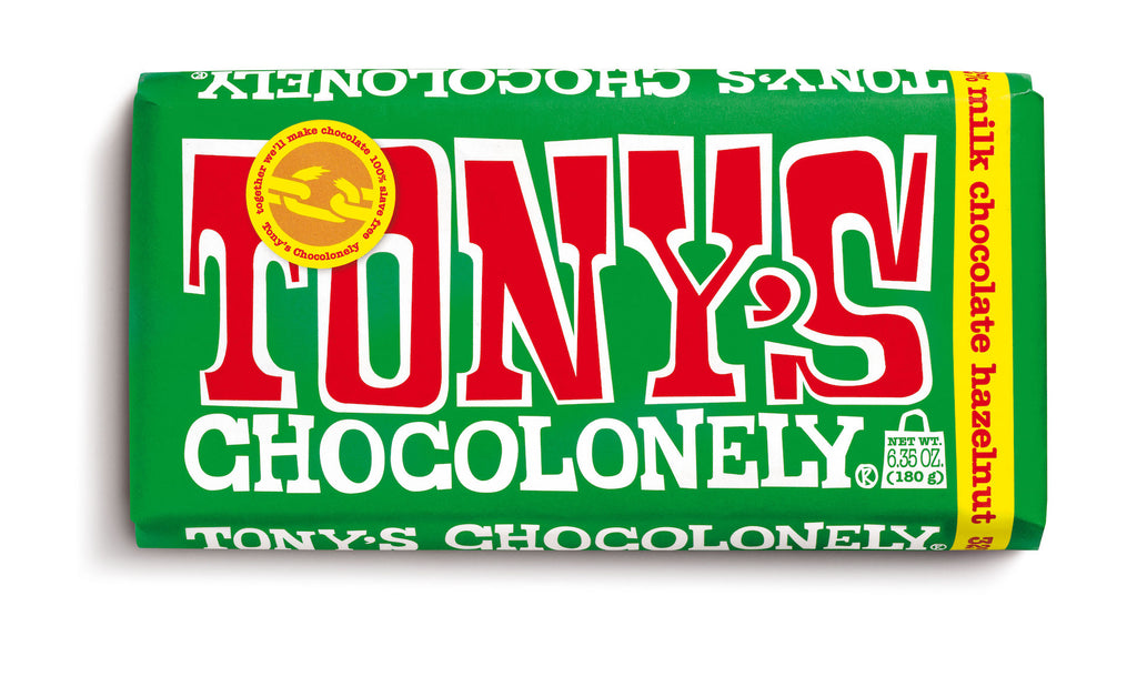Tony's Chocolonely Milk Chocolate Hazelnut Bar